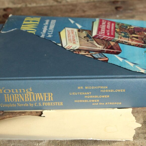 Vintage 1950s Book, "Young Hornblower", C.S. Forester, Three Complete Novels - Picture 10 of 10
